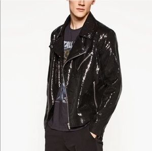 zara mens sequin jacket